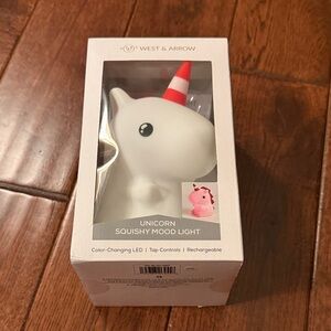 Unicorn Squishy Mood Light - White